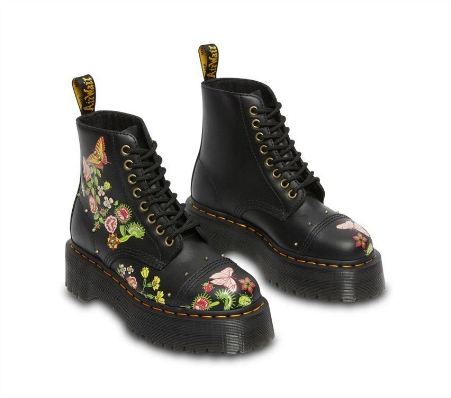 Dr.martens Norge Sinclair Floral Bloom Black