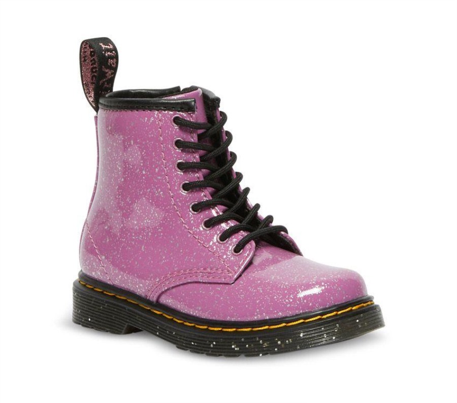 Dr. Martens Norge Toddler 1460 Glitter Mørk Rosa