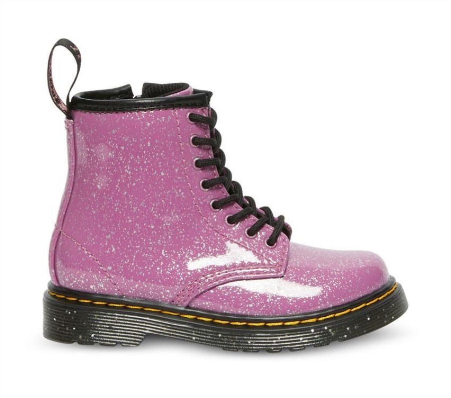 Dr. Martens Norge Toddler 1460 Glitter Mørk Rosa