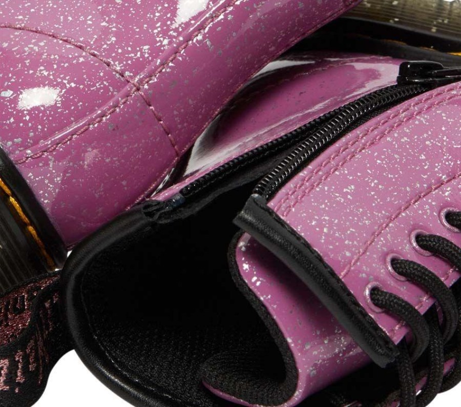 Dr. Martens Norge Toddler 1460 Glitter Mørk Rosa