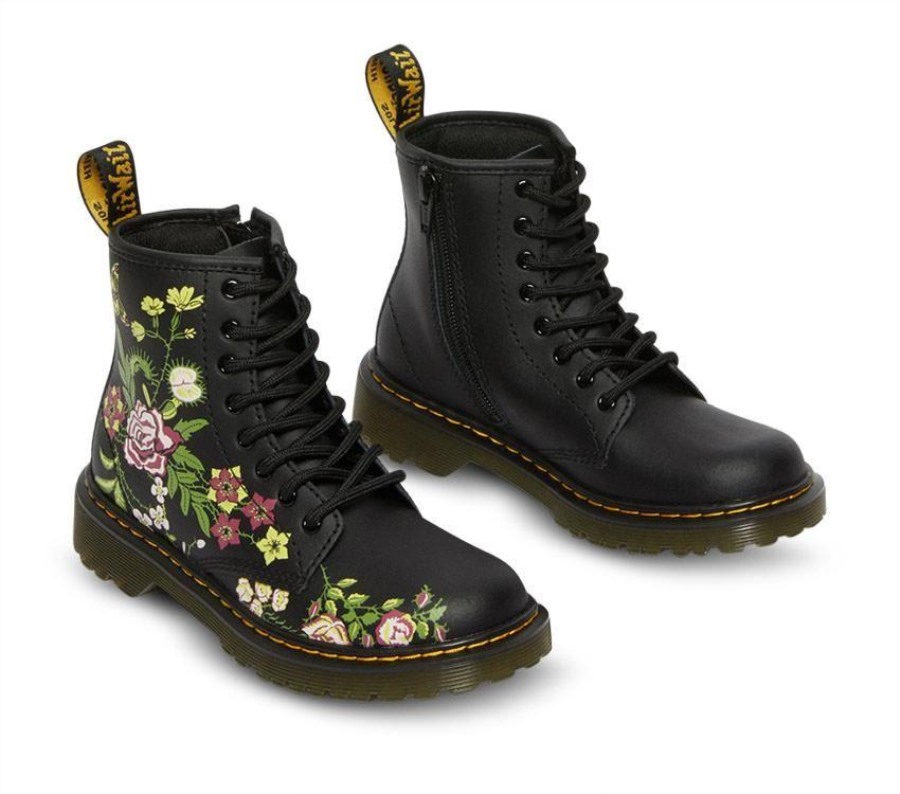 Junior 1460 Floral Bloom Dr.martens Norge Bloom K (svart)