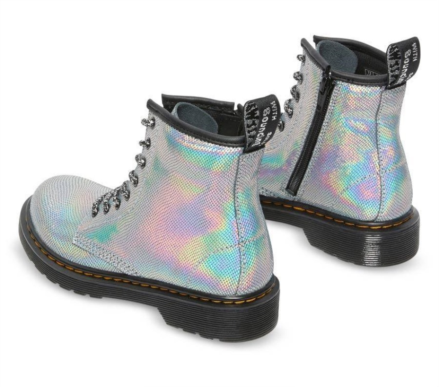 Junior 1460 Iriserende Krypdyr Dr.martens Norge Sølv