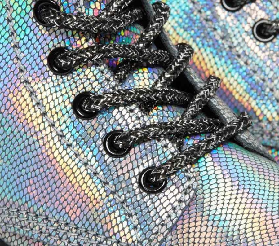 Junior 1460 Iriserende Krypdyr Dr.martens Norge Sølv