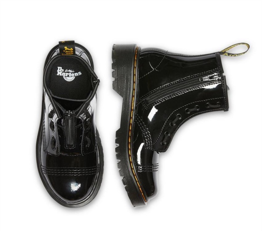 Junior Sinclair Bex Patentlampe Dr. Martens Norge Svart Patentlampe