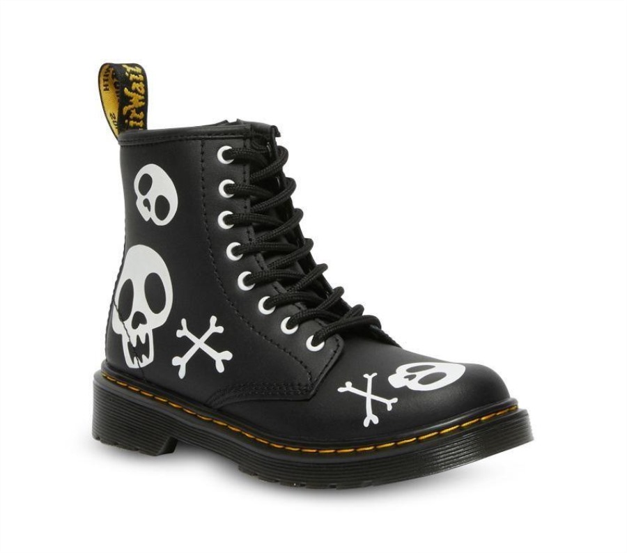 Juniorer 1460 Dr.martens Norge Xbones (svart)