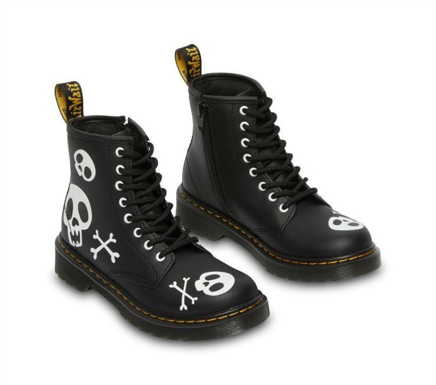 Juniorer 1460 Dr.martens Norge Xbones (svart)