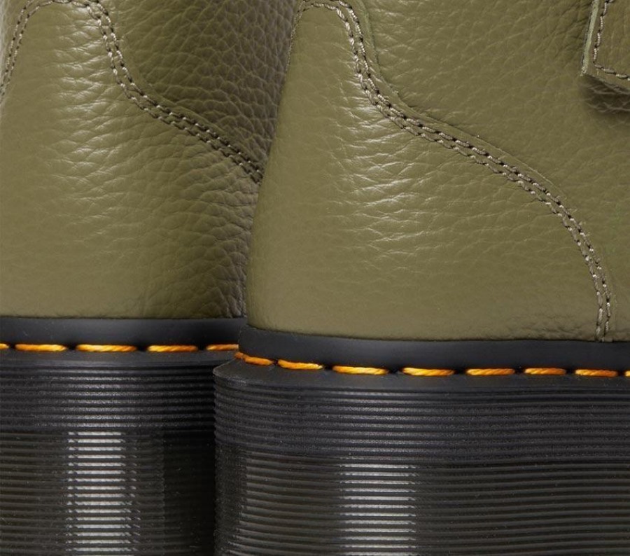 Khakigrønn Frest Nappa Dr.martens Norge Devon Flower 2 Strap