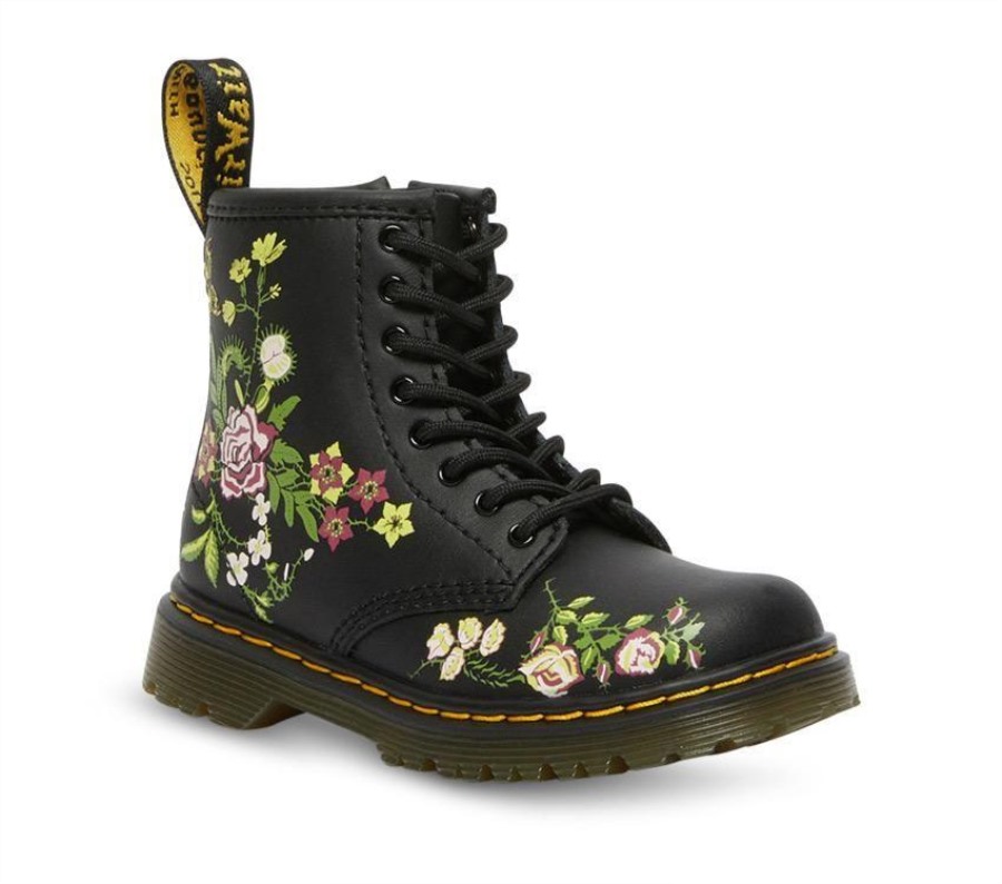 Toddler 1460 Floral Bloom Dr.martens Norge Bloom K (svart)