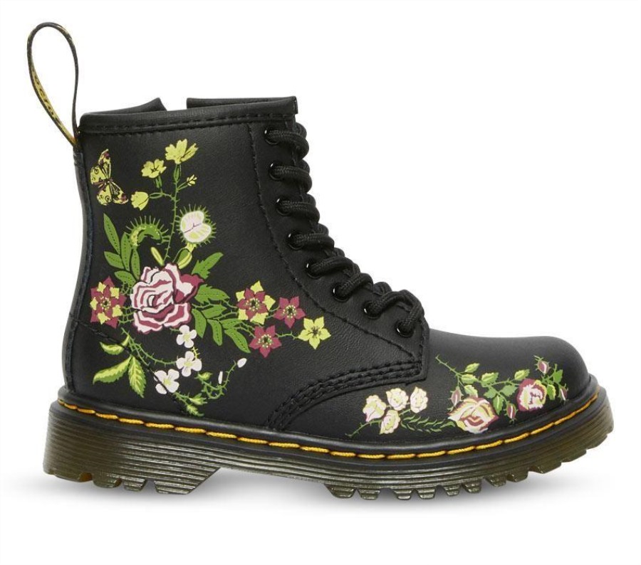 Toddler 1460 Floral Bloom Dr.martens Norge Bloom K (svart)