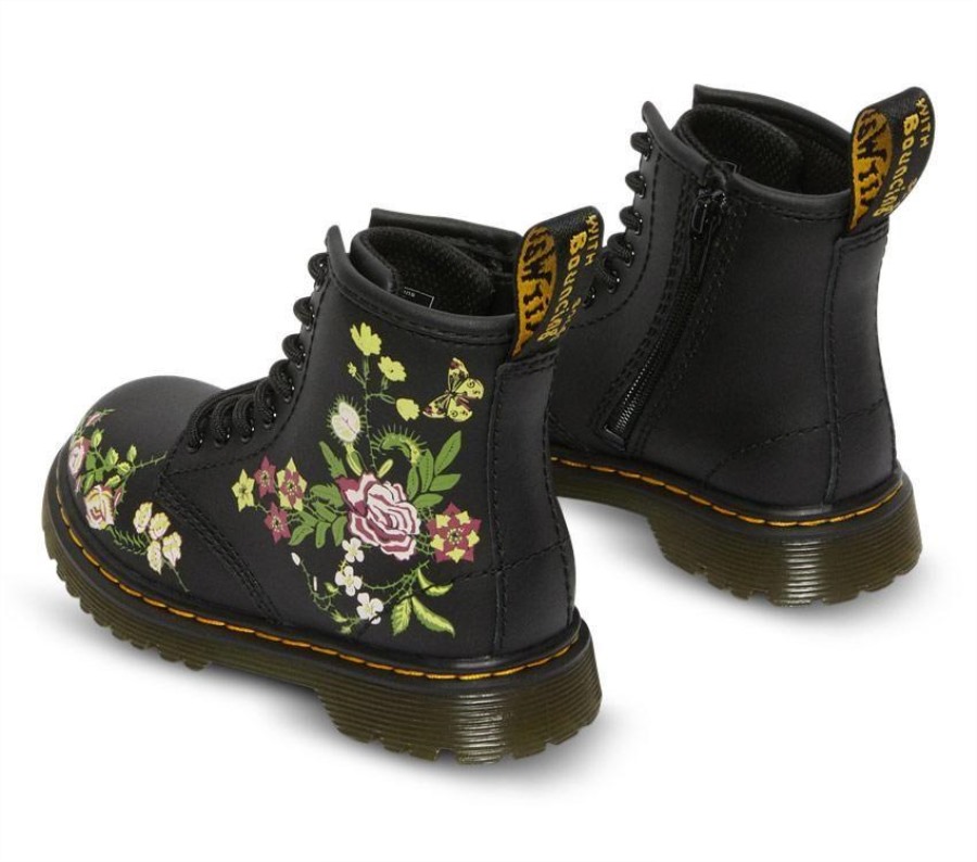 Toddler 1460 Floral Bloom Dr.martens Norge Bloom K (svart)