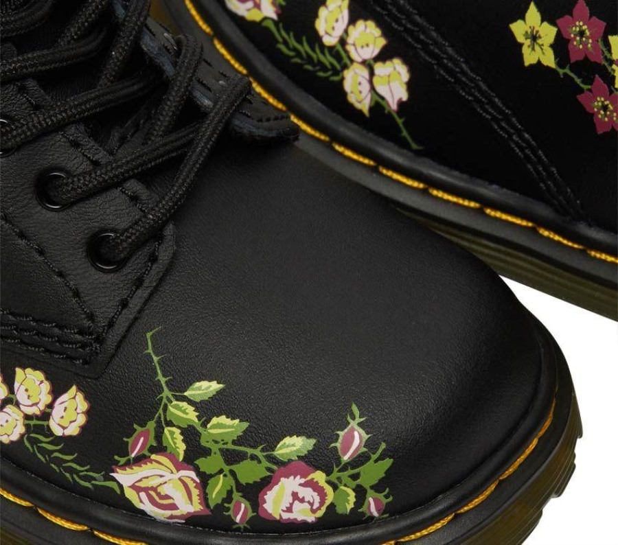 Toddler 1460 Floral Bloom Dr.martens Norge Bloom K (svart)