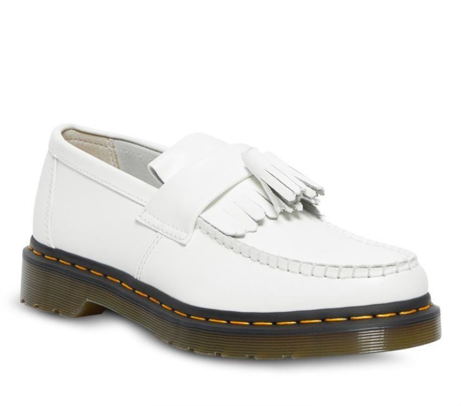 Hvit Glatt Dr.martens Norge Adrian Dusk Loafer
