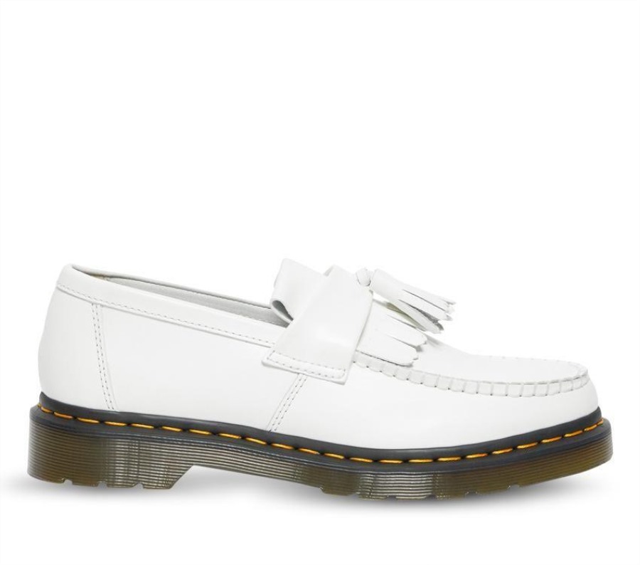 Hvit Glatt Dr.martens Norge Adrian Dusk Loafer