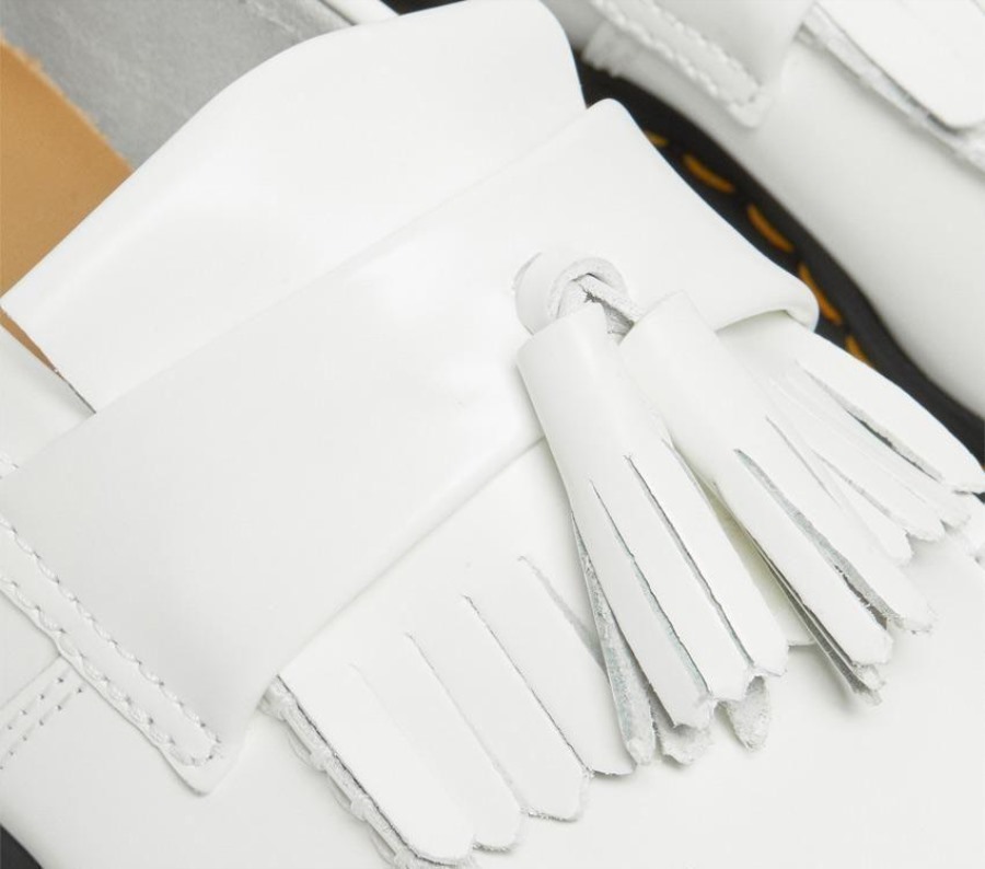 Hvit Glatt Dr.martens Norge Adrian Dusk Loafer