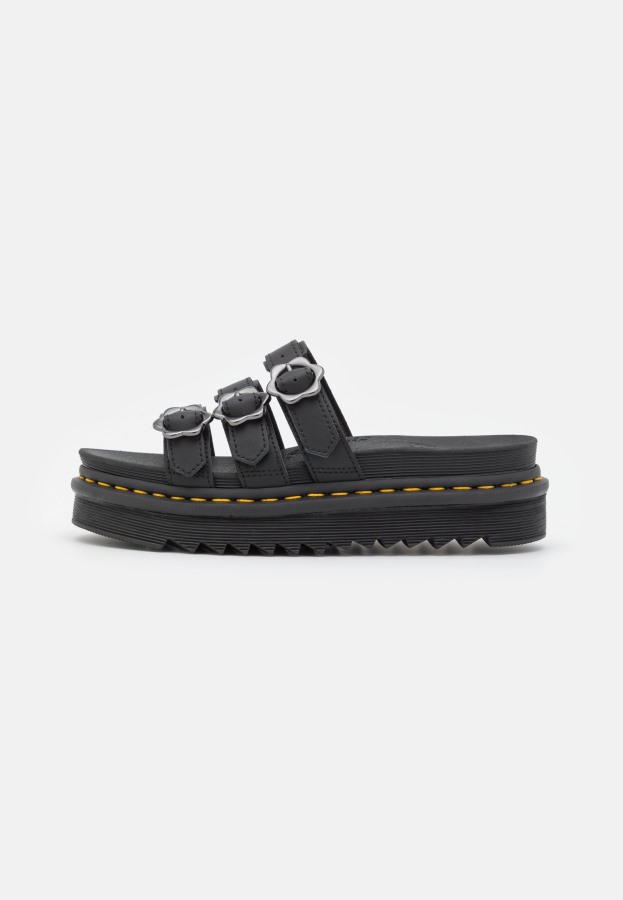 Black Hydro Dr.martens Norge Blaire Slide Heeled Mules