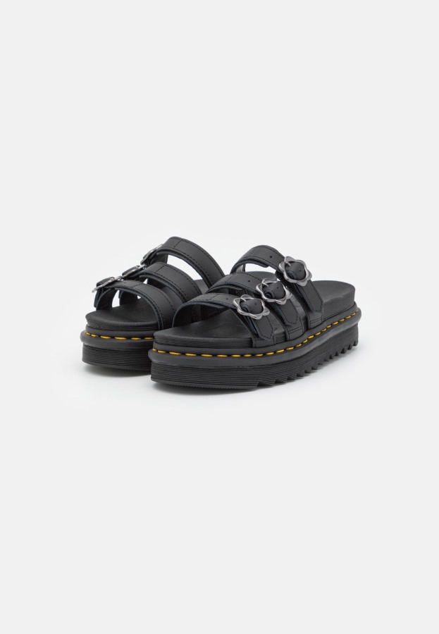 Black Hydro Dr.martens Norge Blaire Slide Heeled Mules
