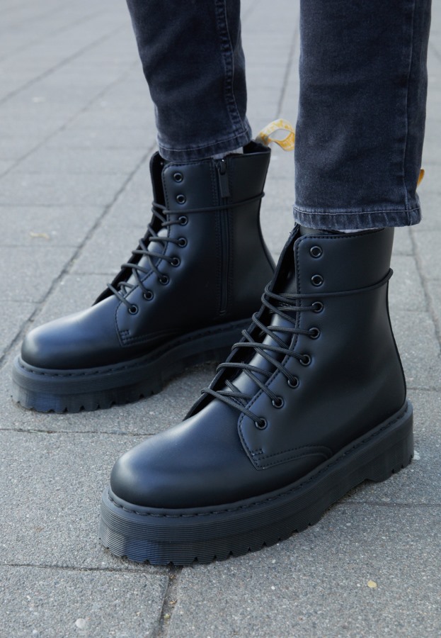 Dr.martens Norge Vegan Jadon Ii Mono Ankelstøvletter Med Snøre Svart
