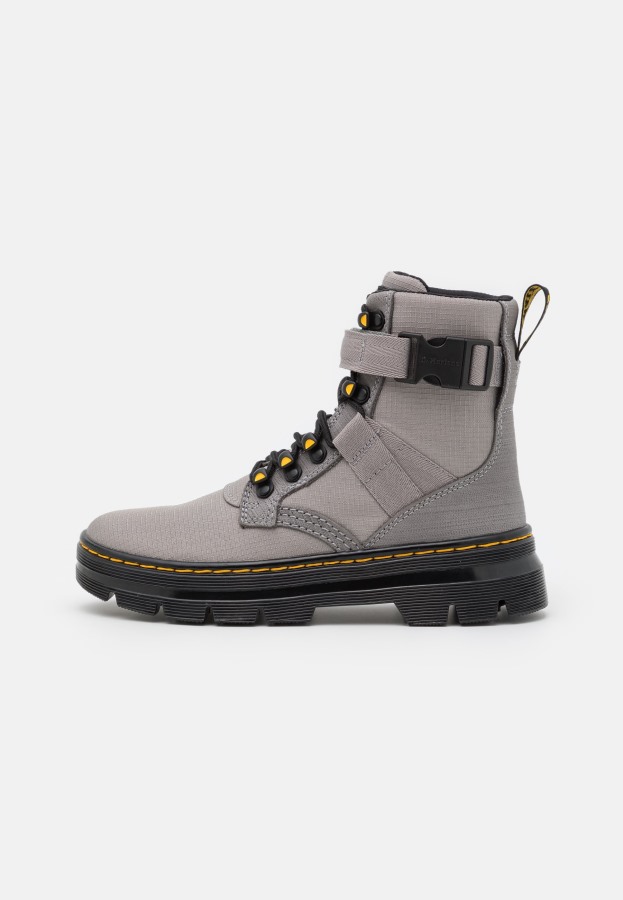 Dr.martens Norge Combs Tech Unisex Ankelstøvletter Med Snøring Sinkgrå