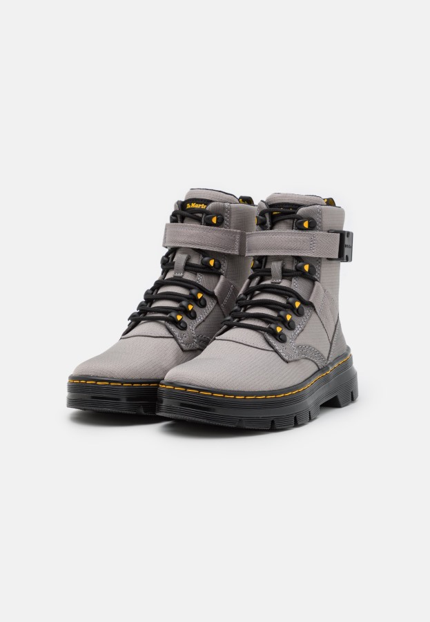 Dr.martens Norge Combs Tech Unisex Ankelstøvletter Med Snøring Sinkgrå