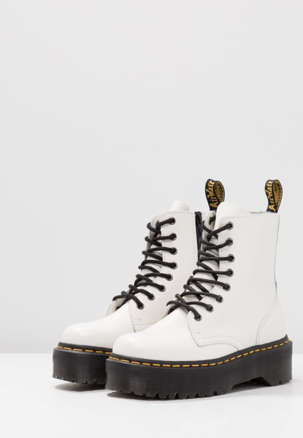 Dr.martens Norge Jadon Platform Ankelstøvletter Hvit