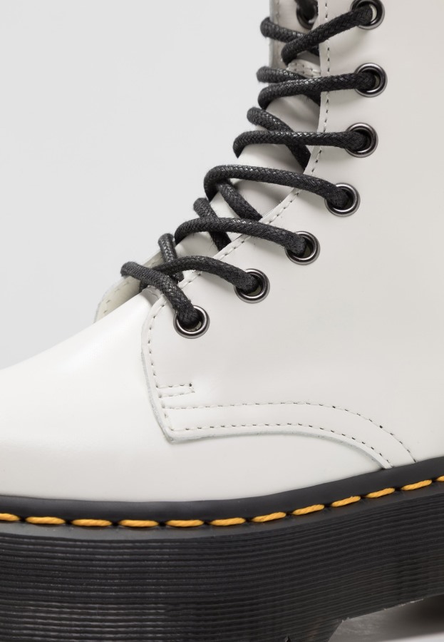 Dr.martens Norge Jadon Platform Ankelstøvletter Hvit