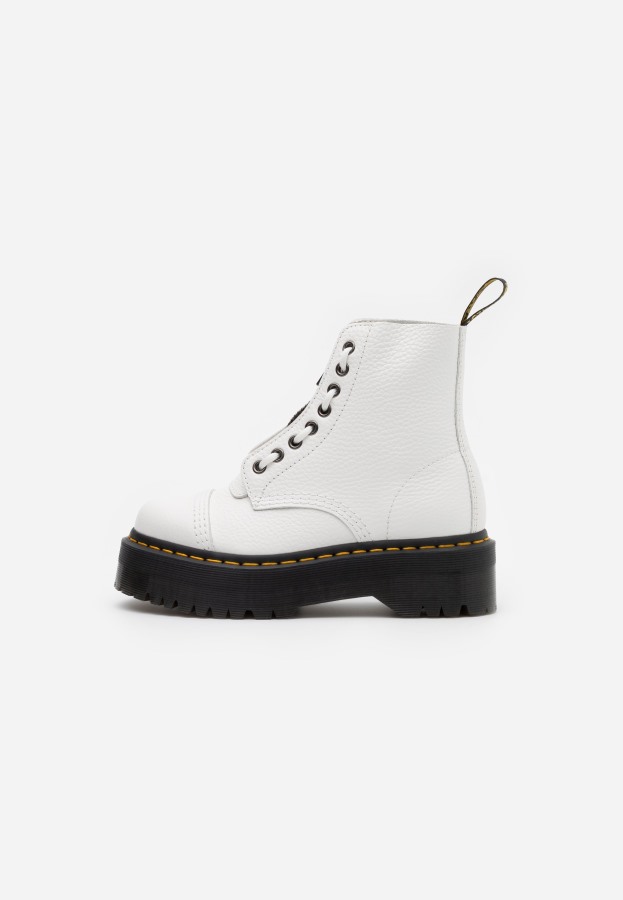 Dr.martens Norge Sinclair Platform Ankelstøvletter Hvit Tante Sally