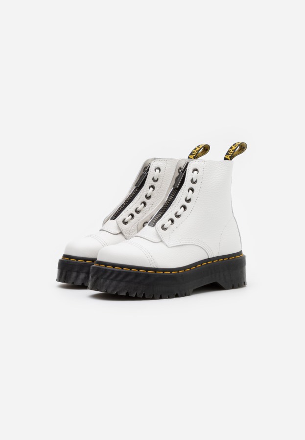 Dr.martens Norge Sinclair Platform Ankelstøvletter Hvit Tante Sally