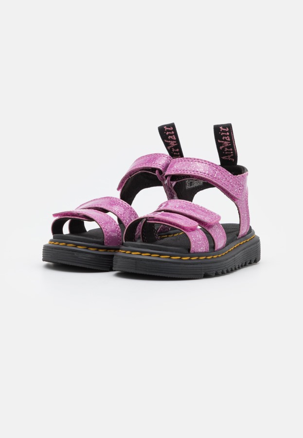 Klaire Sandaler Dr.martens Norge Mørk Rosa Kosmisk Glitter
