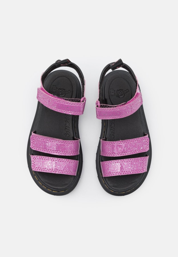 Klaire Sandaler Dr.martens Norge Mørk Rosa Kosmisk Glitter