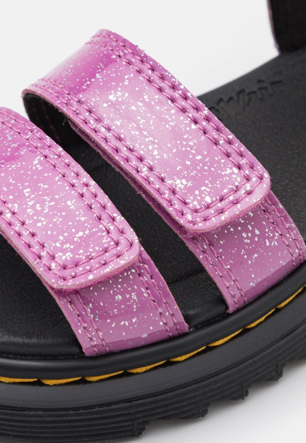 Klaire Sandaler Dr.martens Norge Mørk Rosa Kosmisk Glitter