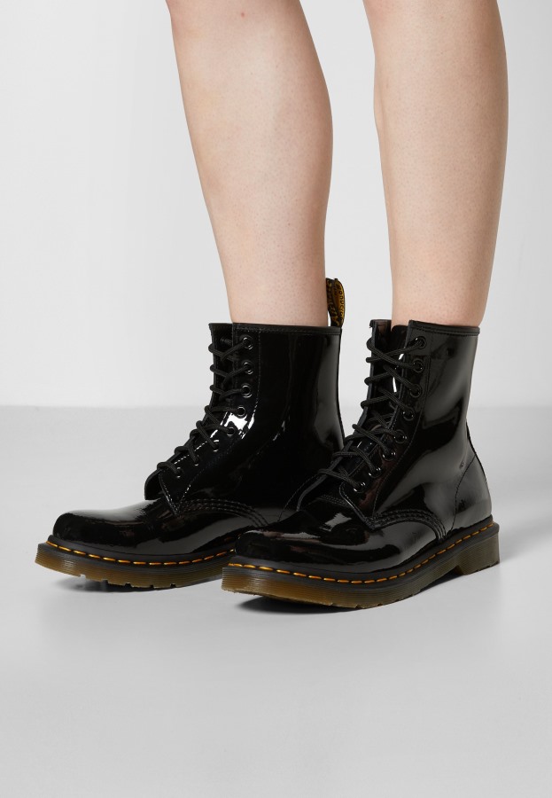 Sort Dr.martens Norge 1460 8 Eye Boot Lamper Ankelstøvletter Med Snøring