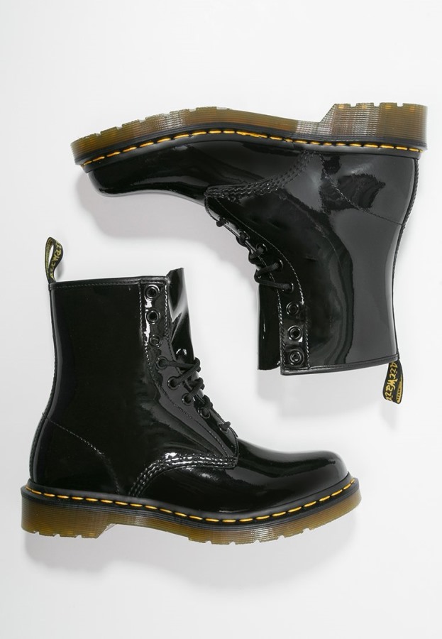 Sort Dr.martens Norge 1460 8 Eye Boot Lamper Ankelstøvletter Med Snøring