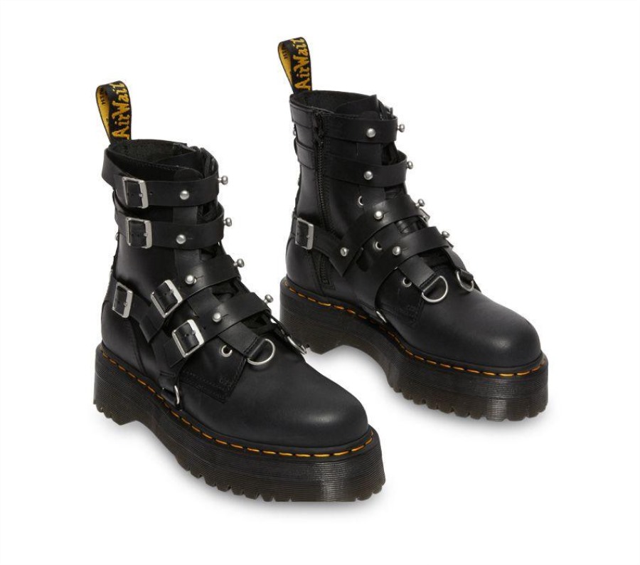 Dr.martens Norge Jadon Tgf Svart Oljeaktig Illusjon