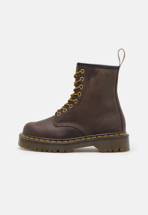 Mørkebrune Dr.martens Norge 1460 Bex Unisex Ankelstøvletter Med Snøring