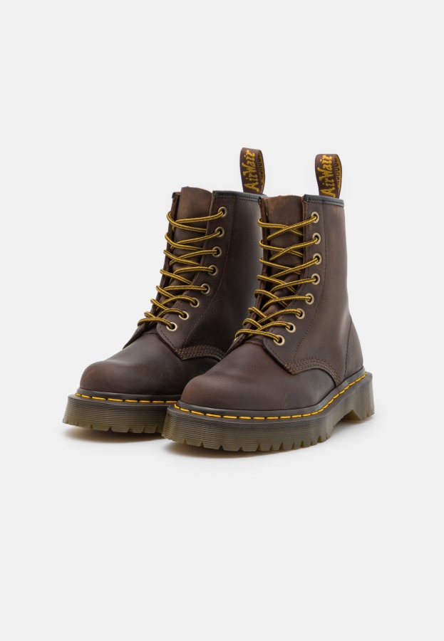 Mørkebrune Dr.martens Norge 1460 Bex Unisex Ankelstøvletter Med Snøring