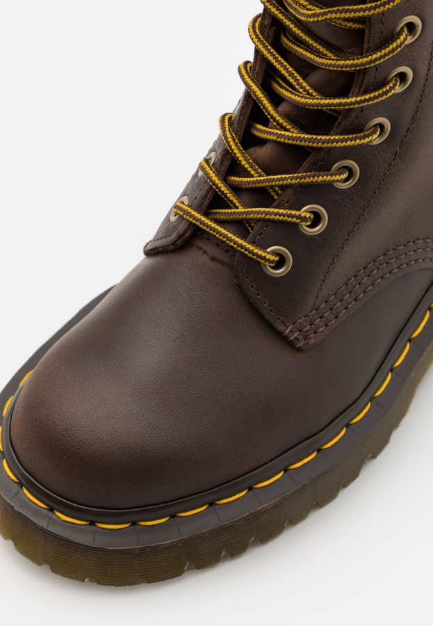 Mørkebrune Dr.martens Norge 1460 Bex Unisex Ankelstøvletter Med Snøring