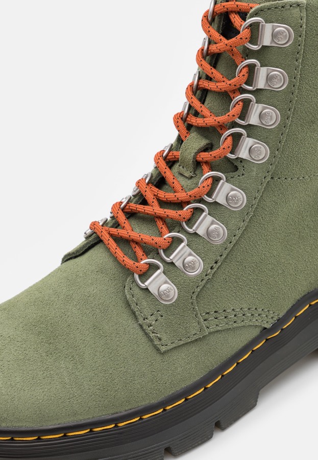 Dr.martens Norge Combs Unisex Ankelstøvletter Med Snøring Khakigrønn