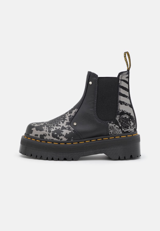 Svarte Backhand Dr.martens Norge 2976 Quad Platform Ankelstøvletter