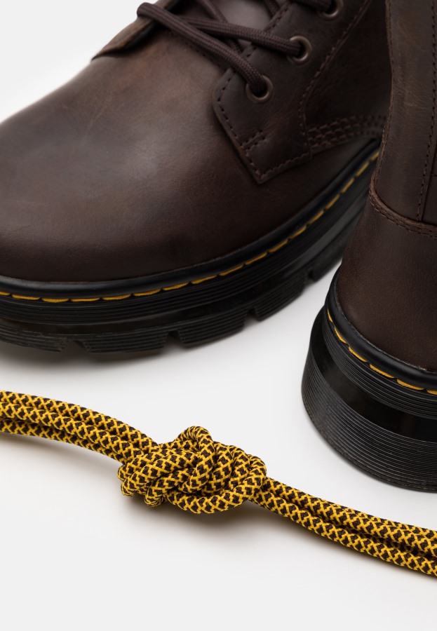 Brune Dr.martens Norge Combs Ankelstøvletter Med Snøring