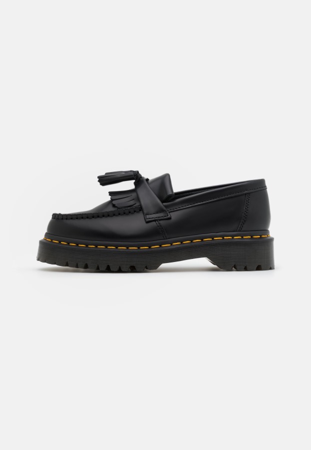 Svart Dr.martens Norge Adrian Bex Glatt Unisex Slip Ons