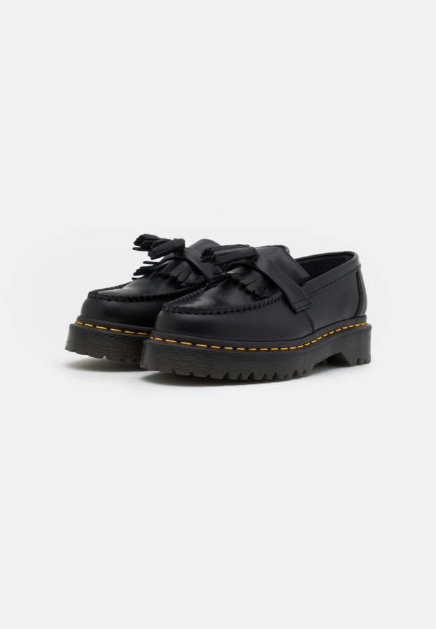 Svart Dr.martens Norge Adrian Bex Glatt Unisex Slip Ons