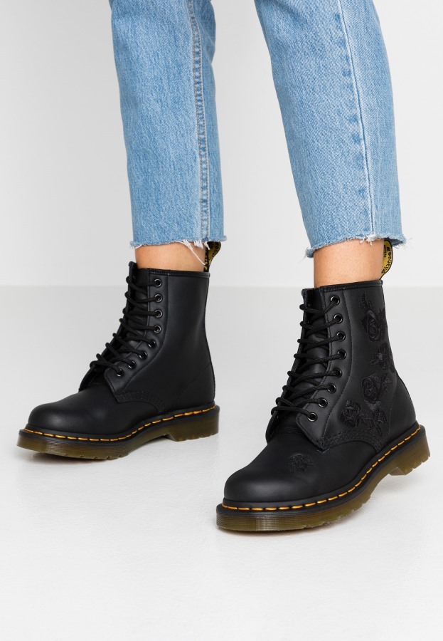 1460 Vonda Mono Lace Up Ankel Boots Dr.martens Norge Black