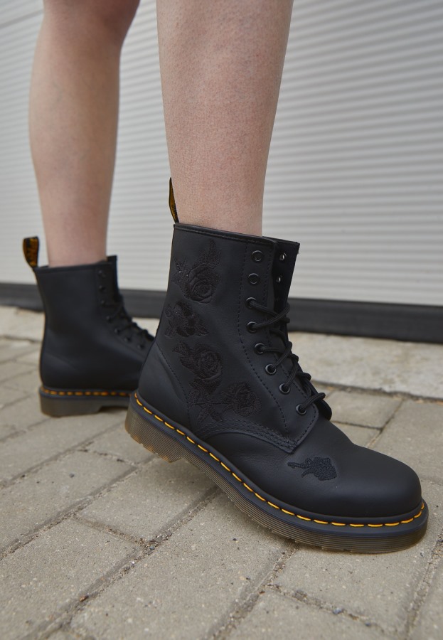 1460 Vonda Mono Lace Up Ankel Boots Dr.martens Norge Black