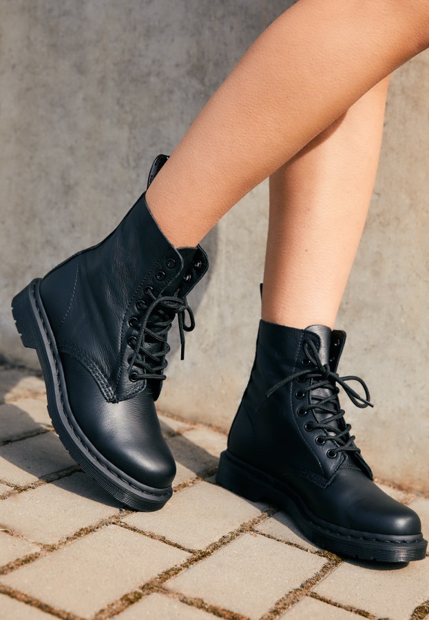 Dr.martens Norge 1460 Pascal Mono 8 Eye Boot Snøre Ankelstøvletter Svart Virginia