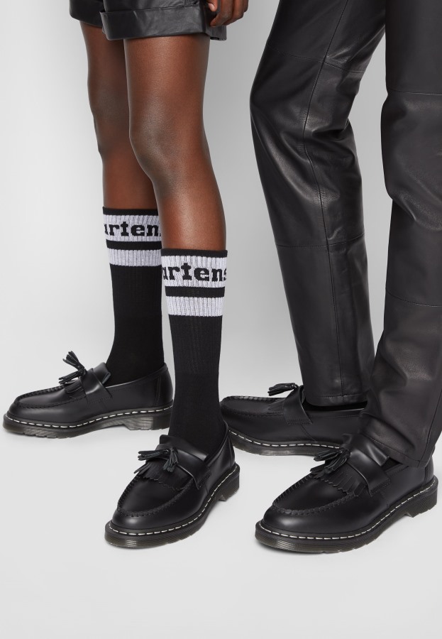 Dr.martens Norge Adrian Unisex Slip Ons Sort Glatt