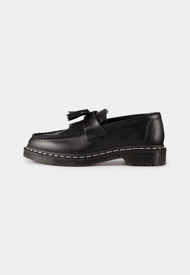 Dr.martens Norge Adrian Unisex Slip Ons Sort Glatt