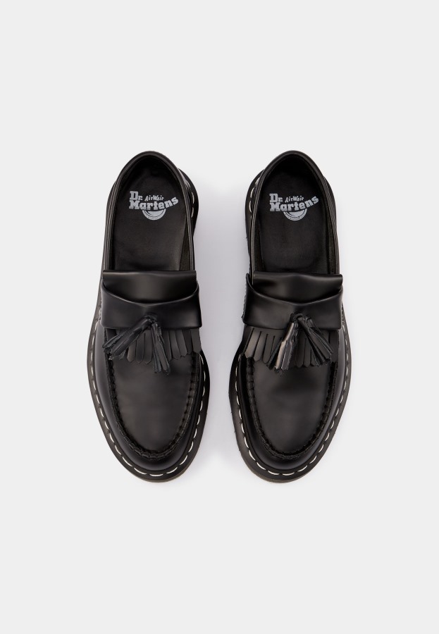 Dr.martens Norge Adrian Unisex Slip Ons Sort Glatt