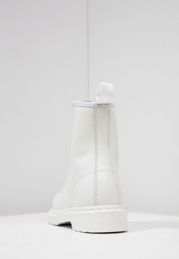 1460 Mono Boot Snøre Ankelstøvletter Dr.martens Norge Hvit