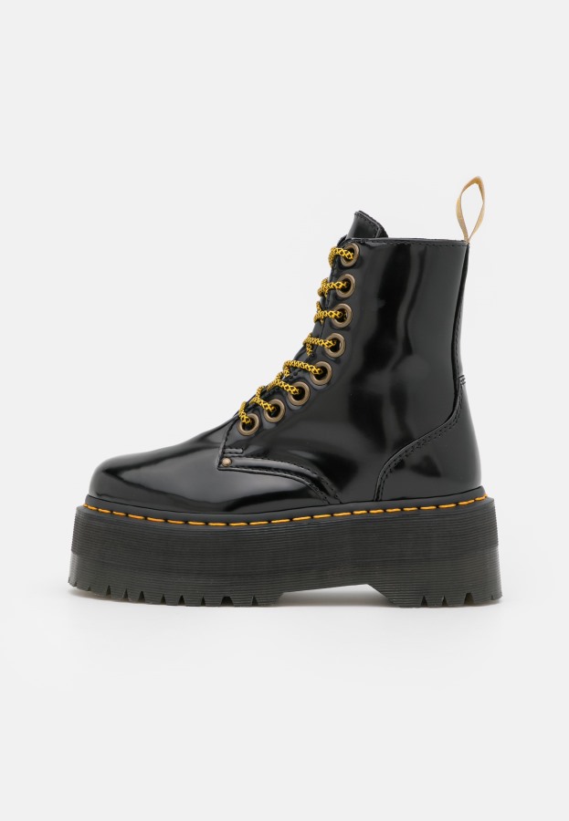 Vegansk Jadon Max Platform Ankelstøvletter Dr.martens Norge Black Oxford