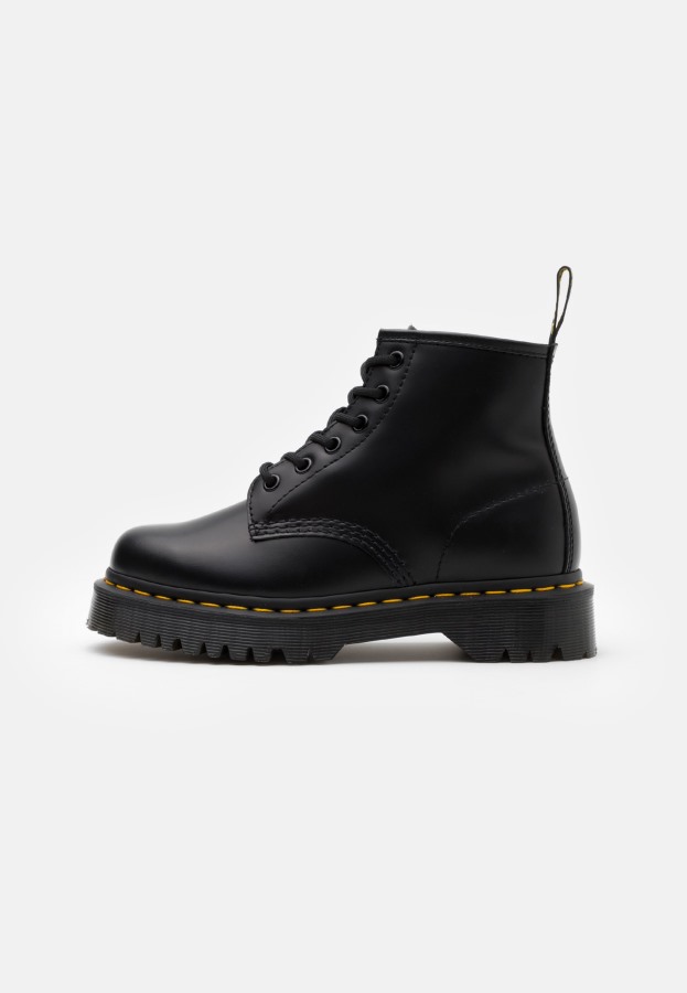 Dr.martens Norge 101 Bex Ankelstøvletter Med Snøring Svart Glatt